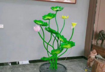 商洛荷花雕塑异型优选，城市装饰，展示荷花雕塑定做
