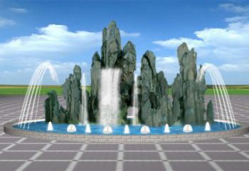 遂宁电影变频喷泉雕塑，水景喷泉雕塑承接