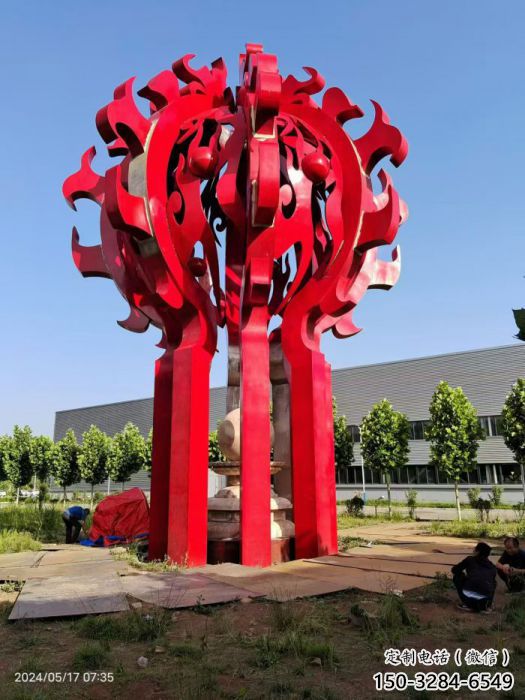 丽江火球雕塑,精神堡垒火球雕塑落地展示 丽江火球雕塑,精神堡垒火球雕塑落地展示