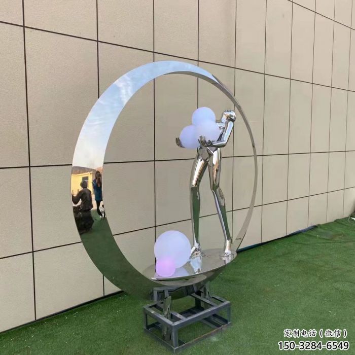 合川仙子雕塑展品，公园小品，景观圆环仙子雕塑生产商