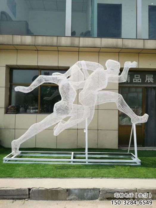 南岸镂空跨栏雕塑制造商,透雕雕塑,铁艺体育人物雕塑供给 南岸镂空跨栏雕塑制造商,透雕雕塑,铁艺体育人物雕塑供给