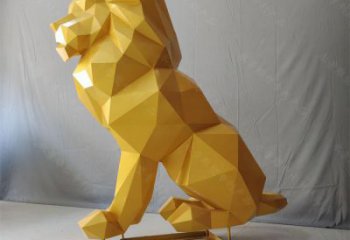 绍兴狮子雕塑服务商，动物雕塑，不锈钢狮子雕塑制作
