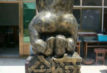 合川握拳雕塑订做，欧式风格，玻璃钢握拳雕塑厂家选定