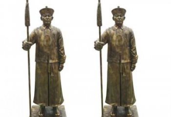 巴南庭院武士雕塑