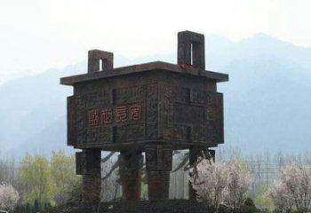 万盛广场铜鼎