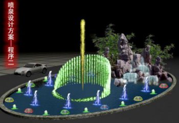 九龙坡旱地漂浮喷泉雕塑，水景艺术喷泉雕塑生产商