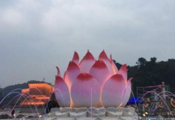 黔江莲花雕塑厂家，景区雕塑，水景莲花喷泉雕塑精选