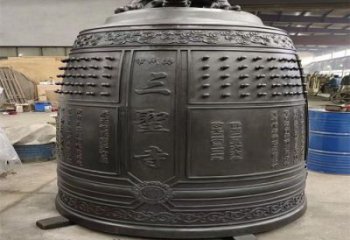 巴南三圣寺铜钟雕塑-铸铜钟雕塑-平直形结构