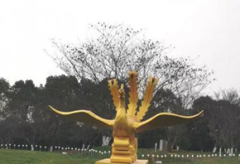 九龙坡凤凰雕塑选用，美陈雕塑，铸铜凤凰雕塑工艺厂家